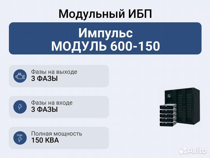 Модульный ибп Импульс модуль 600-150
