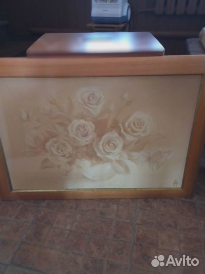 Картина маслом Розы