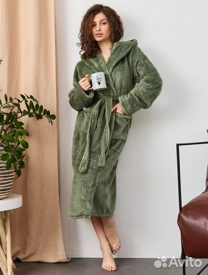 Новый теплый махровый халат женский 5хl