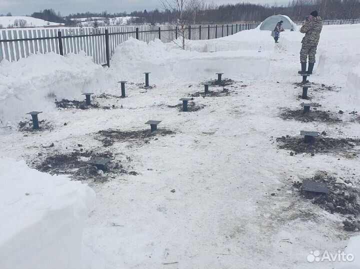 Свайно винтовой фундамент