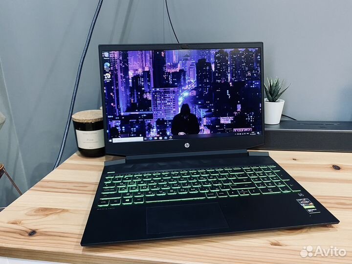 Игровой ноутбук HP / GTX 1650 / ryzen 5 / SSD