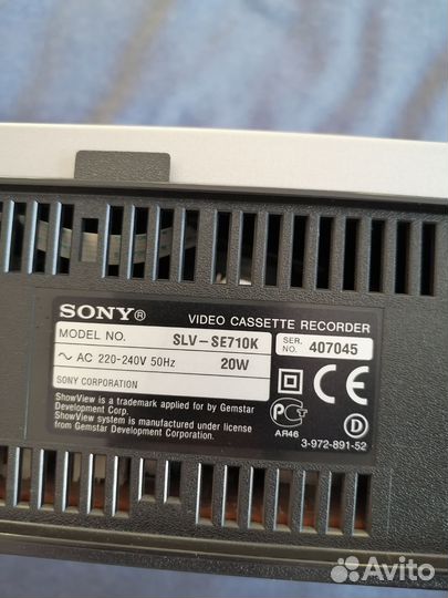 Видеомагнитофон sony slv-se710