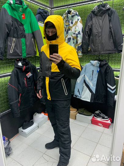 Горнолыжный костюм the north face желтый