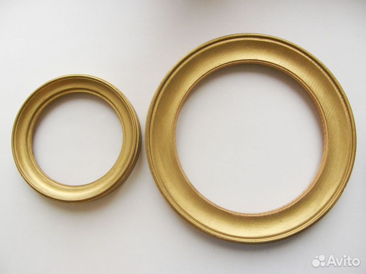 Рамки для фотографий деревянные круглые