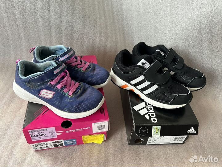 Кроссовки adidas, skechers 35 р, 34,5 р