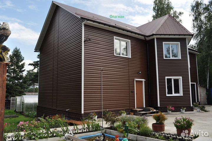 Сайдинг металлический Квадро бруc