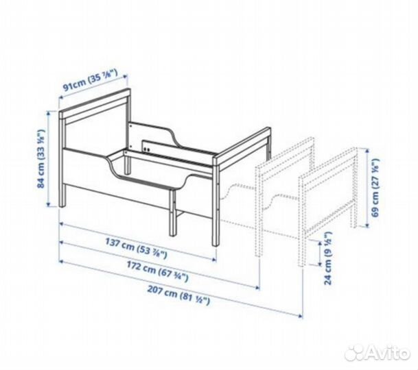 Кровать sundvik IKEA