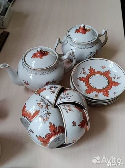 Чайный сервиз Вербилки СССР Барбарис