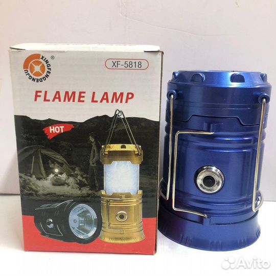 Кемпинговый светильник-фонарь flame lamp XF-5818