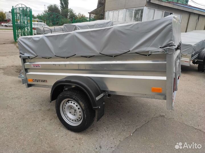 Прицеп Спутник Эксперт Zn 2213/48, тент 350 мм