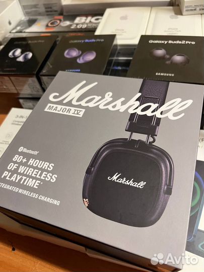 Беспроводные наушники marshall major iv black