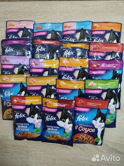 Влажный корм для кошек феликс вискас