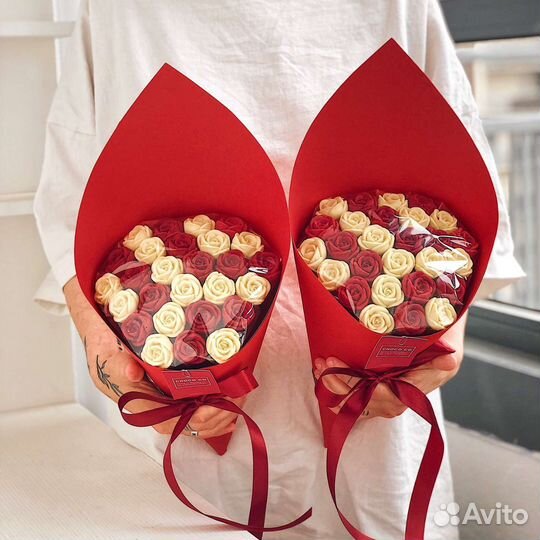 Шоколадные розы съедобные букеты