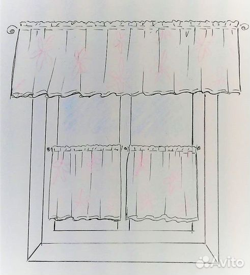 Занавески в деревенском стиле