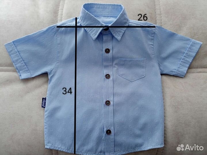 Рубашка для мальчика от года до двух