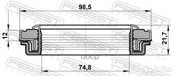 Сальник привода 74.8x98.5x12x21.7 ford excursio