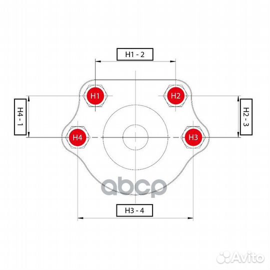 Опора шаровая nissan many 4WD (старый арт. CBN