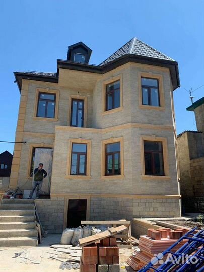 Облицовка дагестанским камнем в Осетии