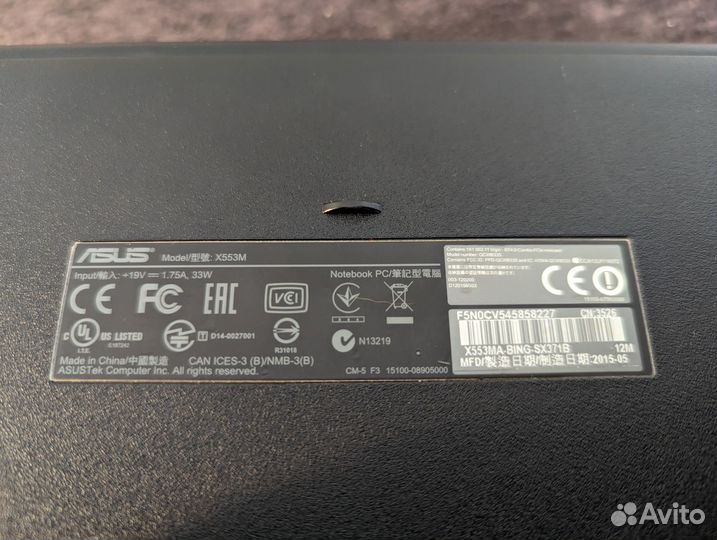 Ноутбук Asus x553m