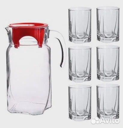 Набор luna 7 предметов, нет одного стакана