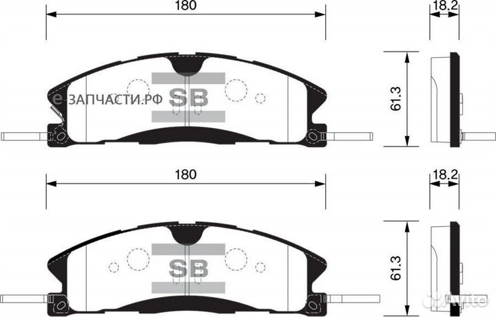 Sangsin brake SP1620 Колодки тормозные передние