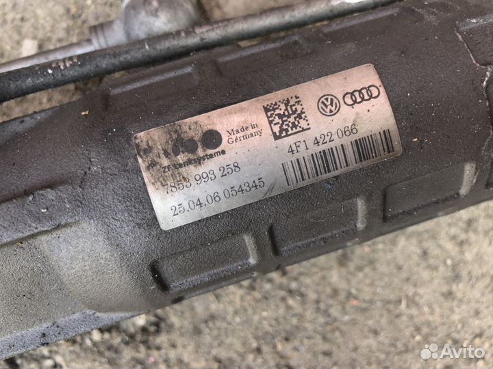 Рулевая рейка Audi A6 C6 с датчиком