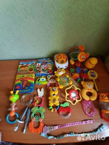 Пакет с игрушками погремушками