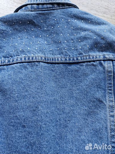 Джинсовая куртка для девочки, Ostin, 134