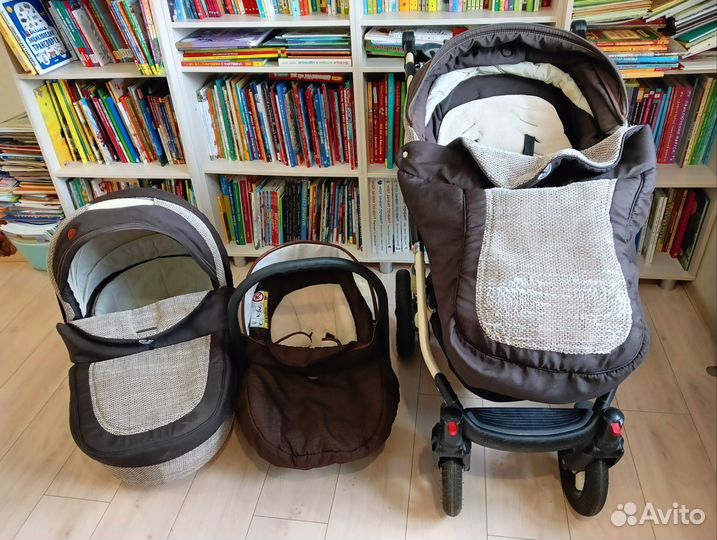 Коляска 3 в 1 bebe- mobile mario