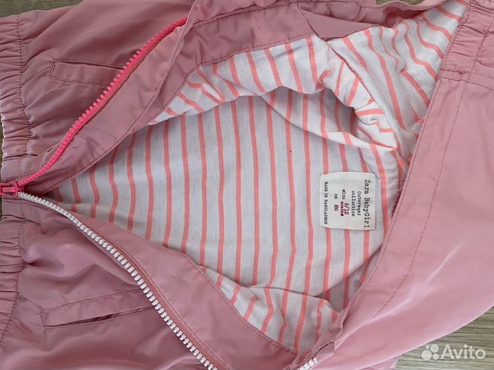 Куртка ветровка детская на девочку Zara baby разме