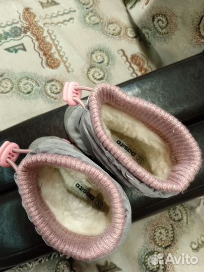 Сапоги дутики на девочку