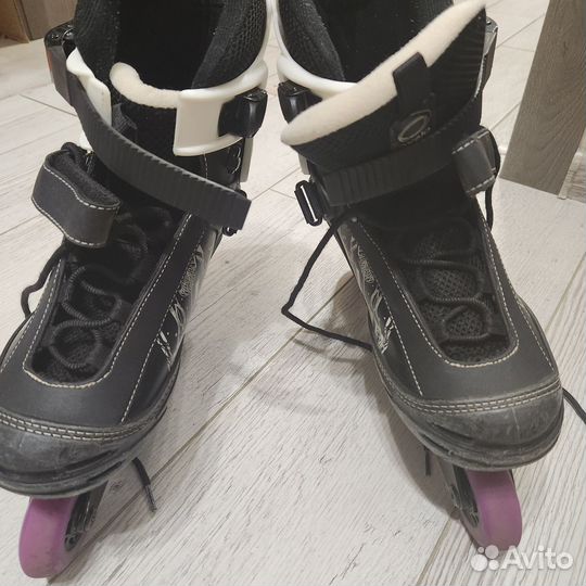 Ролики oxelo, подрост, дет. с диодами-Rollerblade