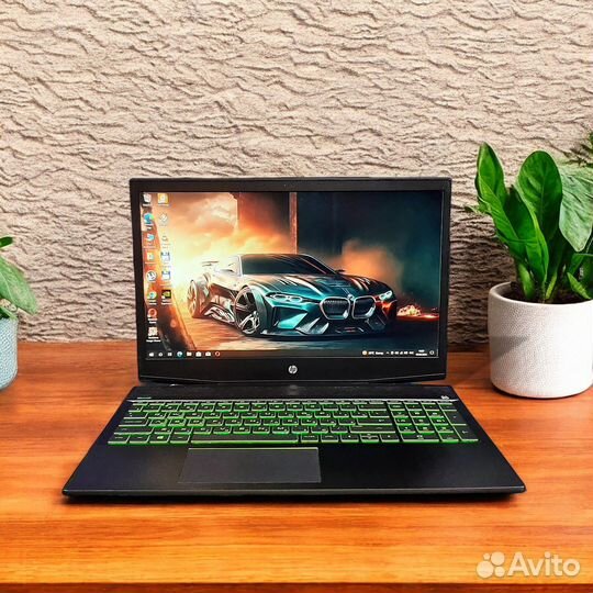 Ноутбук HP, i5-9300h, 1660TI, 12 ram, 256 ssd