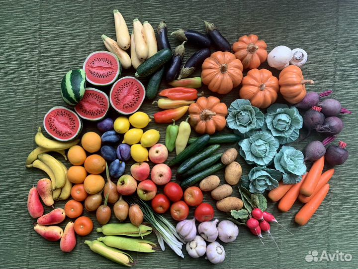 Фрукты и овощи из полимерной глины