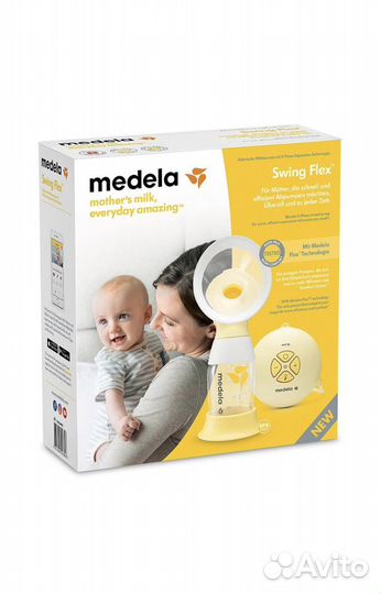 Молокоотсос medela swing flex электрический