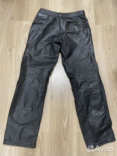 Мото штаны кожаные с защитой от падений 54р