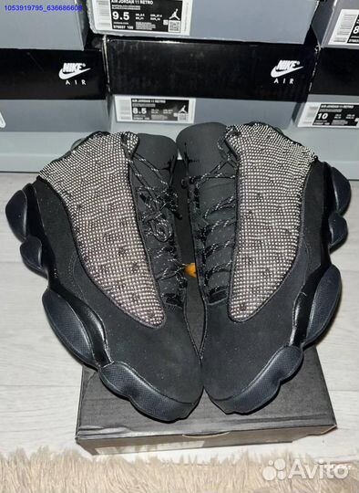 Кроссовки nike air jordan 13 black cat