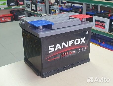 Аккумулятор sanfox 12V 60Ah 500A