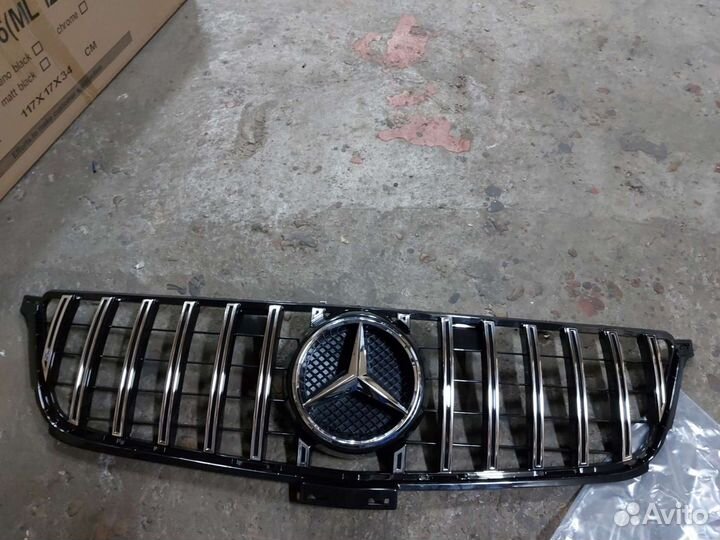 Решетка радиатора Mercedes ML166 мл 166 гт Хром