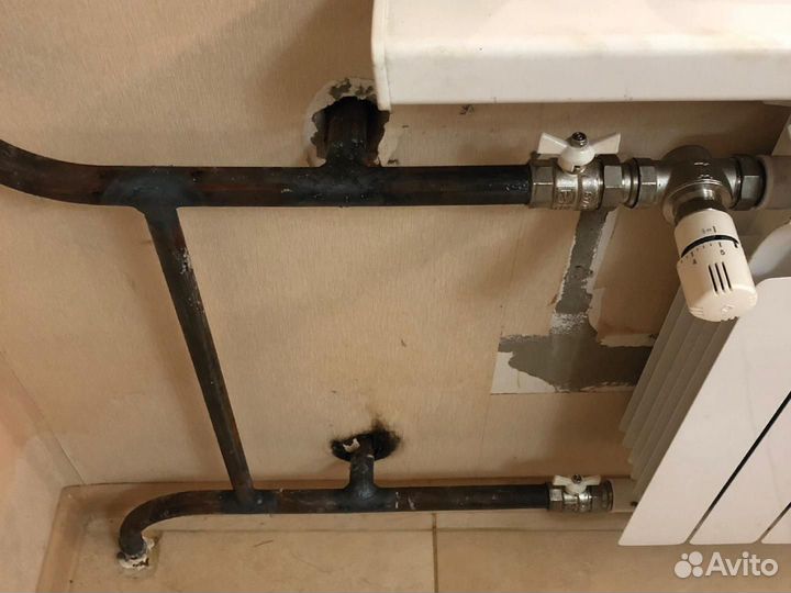 Замена батарей отопления / Замена стояков гвс/хвс