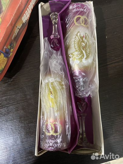 Подарочный набор Свадебных Бакалов Хрусталь