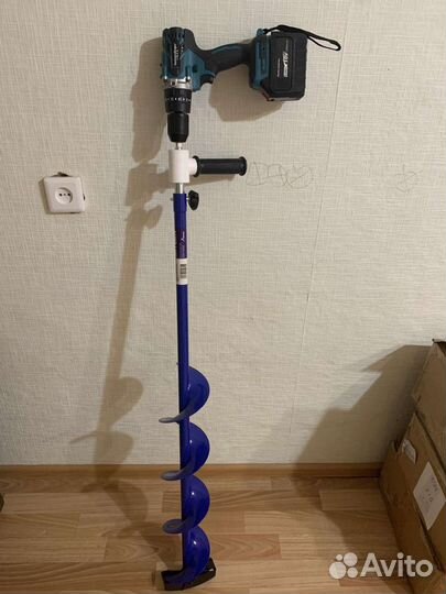 Комплект для зимней рыбалки с шуруповертом ludiwi