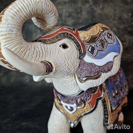 De Rosa Статуэтка Белый индийский слон 28х18х30 см