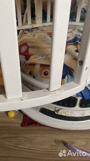 Детская кроватка с маятником трансформер 7 в 1