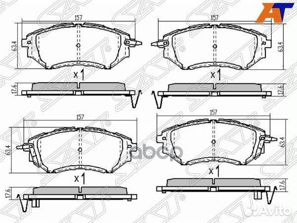 Колодки тормозные перед subaru legacy BP/BH ST