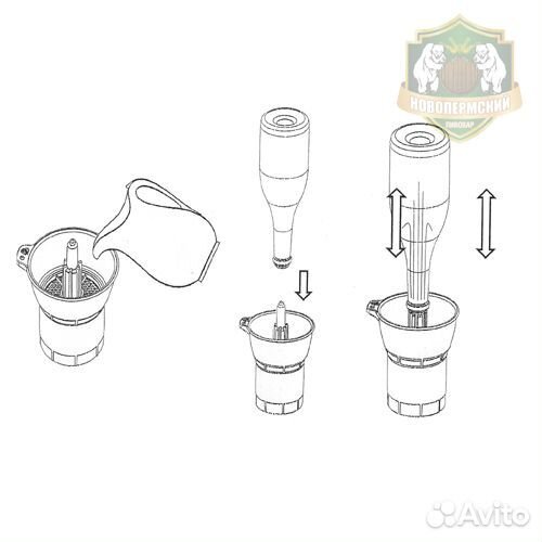Устройство для обработки бутылок Spin