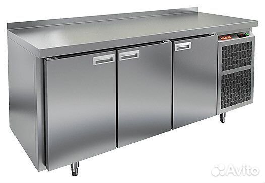Стол холодильный hicold GN 111/TN с бортом