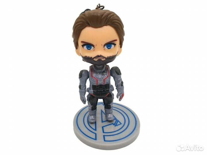 Фигурка-брелок с колокольчиком Капитан Америка 9см