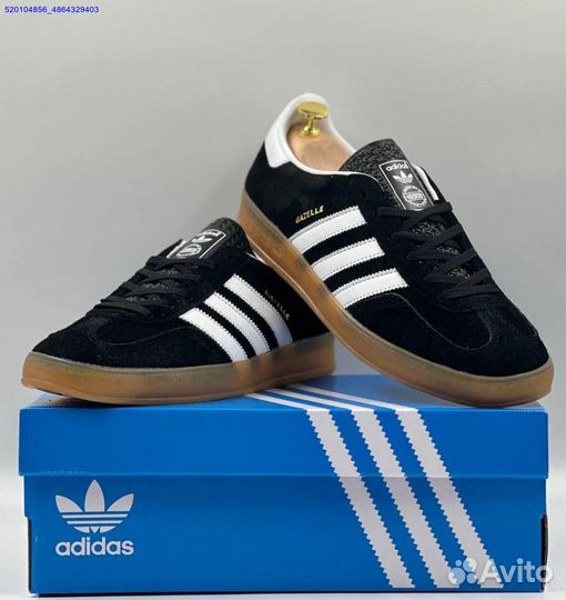 Кроссовки Adidas Gazelle Black (Арт.51237)