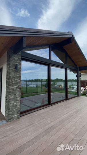 Безрамное остекление домов, беседок, террас